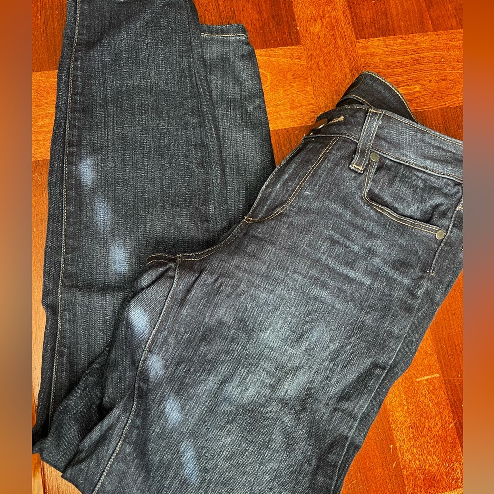 PAIGE women's Dark Gray Straight Jeans size 28 stretchy